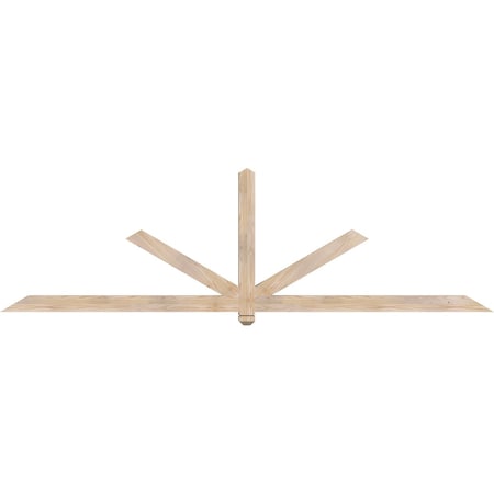 Ekena Millwork Kennewick Smooth Timber Gable Bracket, Douglas Fir, 108"W x 31 1/2"H x 3 1/2"D x 3 1/2"F, 7/12 Pitch GBW108X31X0404KEN00SDF